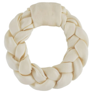 Rawhide Wreath Flat Braided Natural